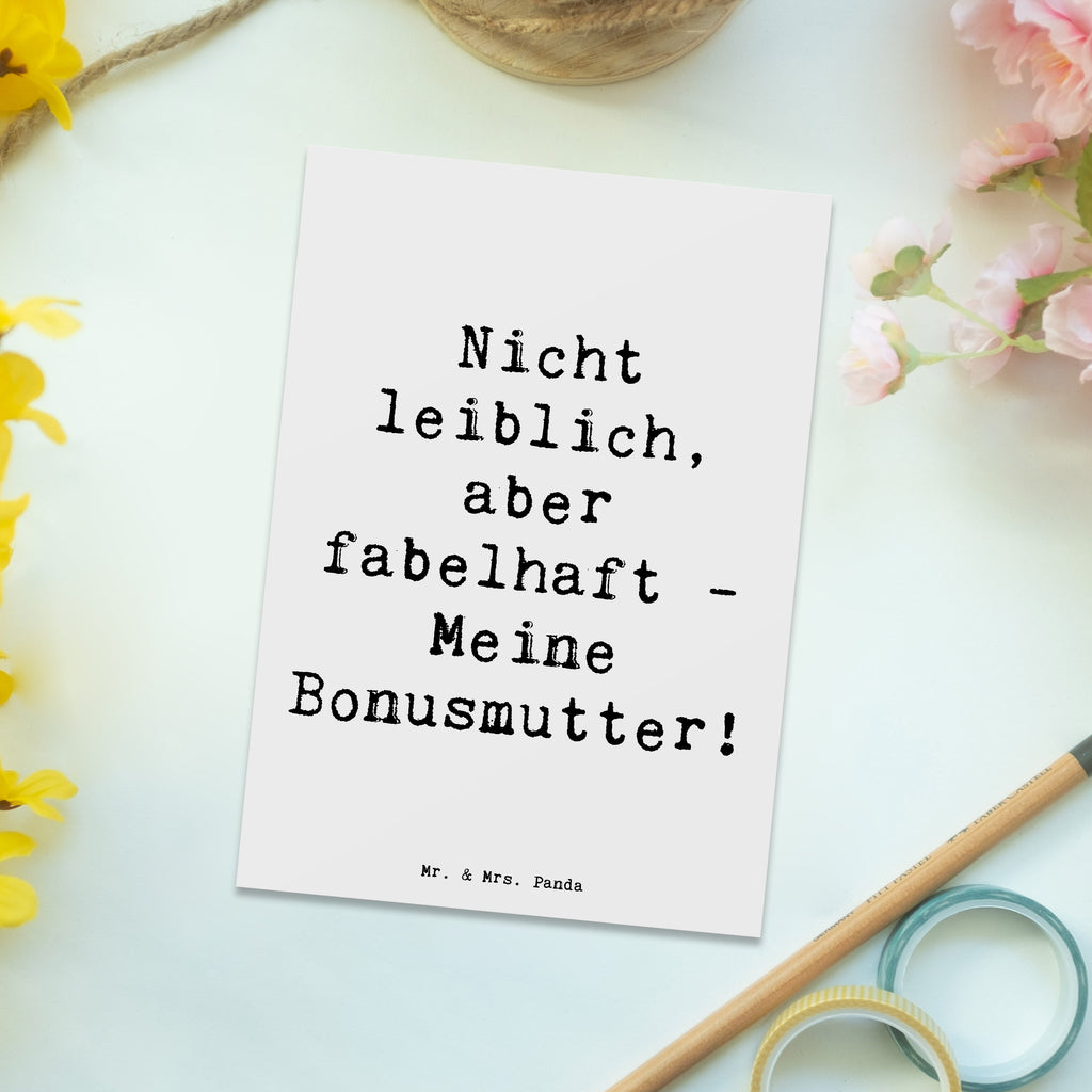 Postkarte Spruch Bonusmutter Postkarte, Karte, Geschenkkarte, Grußkarte, Einladung, Ansichtskarte, Geburtstagskarte, Einladungskarte, Dankeskarte, Ansichtskarten, Einladung Geburtstag, Einladungskarten Geburtstag, Familie, Vatertag, Muttertag, Bruder, Schwester, Mama, Papa, Oma, Opa