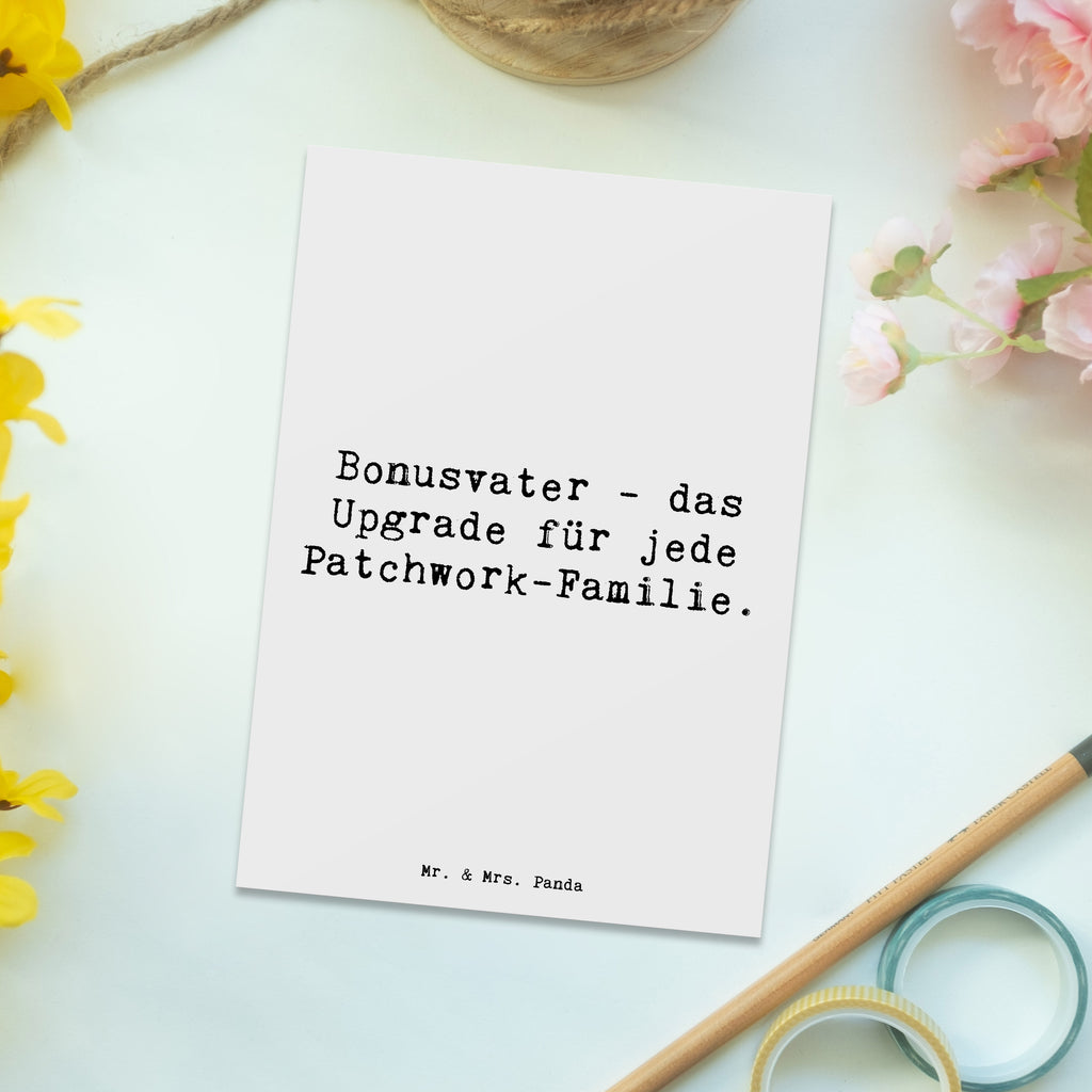 Postkarte Spruch Bonusvater Upgrade Postkarte, Karte, Geschenkkarte, Grußkarte, Einladung, Ansichtskarte, Geburtstagskarte, Einladungskarte, Dankeskarte, Ansichtskarten, Einladung Geburtstag, Einladungskarten Geburtstag, Familie, Vatertag, Muttertag, Bruder, Schwester, Mama, Papa, Oma, Opa