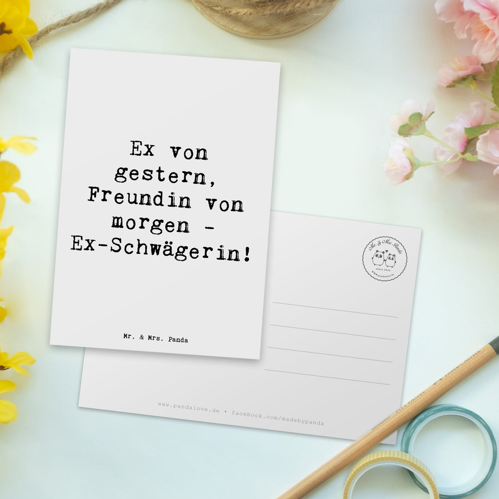 Postkarte Spruch Ex-Schwägerin Überrascht Postkarte, Karte, Geschenkkarte, Grußkarte, Einladung, Ansichtskarte, Geburtstagskarte, Einladungskarte, Dankeskarte, Ansichtskarten, Einladung Geburtstag, Einladungskarten Geburtstag, Familie, Vatertag, Muttertag, Bruder, Schwester, Mama, Papa, Oma, Opa