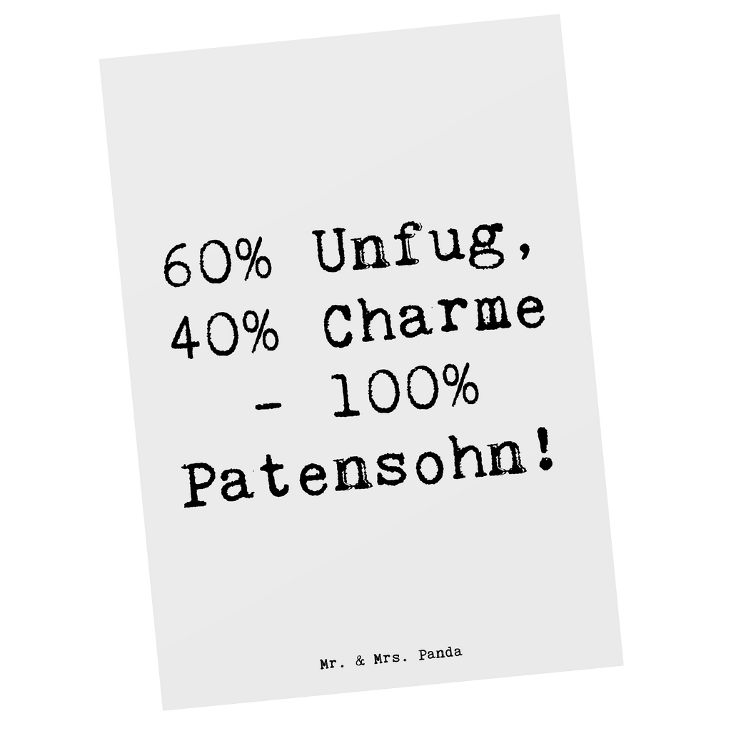 Postkarte Spruch Patensohn Charme Postkarte, Karte, Geschenkkarte, Grußkarte, Einladung, Ansichtskarte, Geburtstagskarte, Einladungskarte, Dankeskarte, Ansichtskarten, Einladung Geburtstag, Einladungskarten Geburtstag, Familie, Vatertag, Muttertag, Bruder, Schwester, Mama, Papa, Oma, Opa