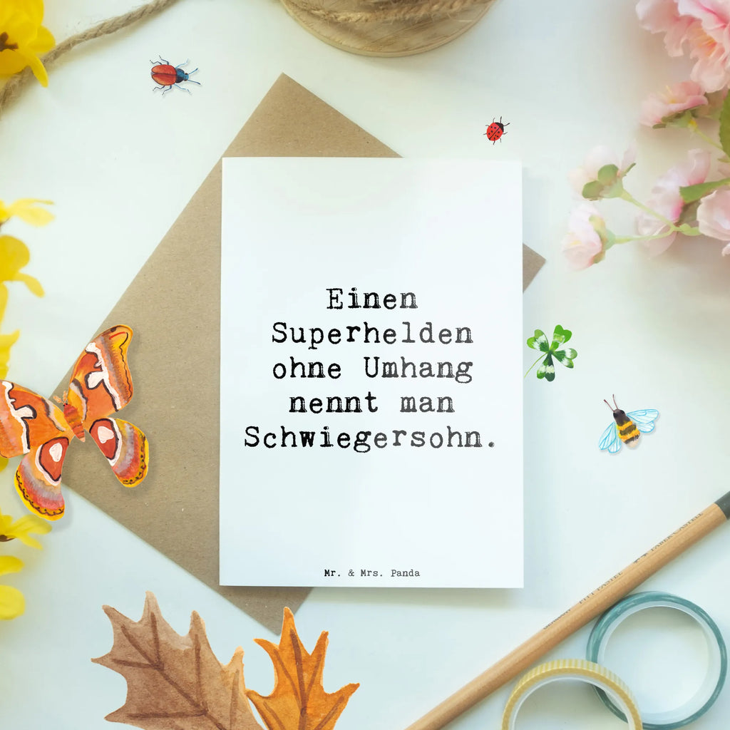 Grußkarte Spruch Held Schwiegersohn Grußkarte, Klappkarte, Einladungskarte, Glückwunschkarte, Hochzeitskarte, Geburtstagskarte, Karte, Ansichtskarten, Familie, Vatertag, Muttertag, Bruder, Schwester, Mama, Papa, Oma, Opa