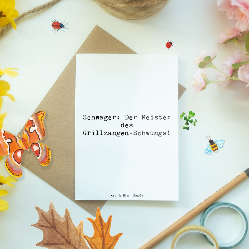 Grußkarte Spruch Schwager Grillmeister Grußkarte, Klappkarte, Einladungskarte, Glückwunschkarte, Hochzeitskarte, Geburtstagskarte, Karte, Ansichtskarten, Familie, Vatertag, Muttertag, Bruder, Schwester, Mama, Papa, Oma, Opa