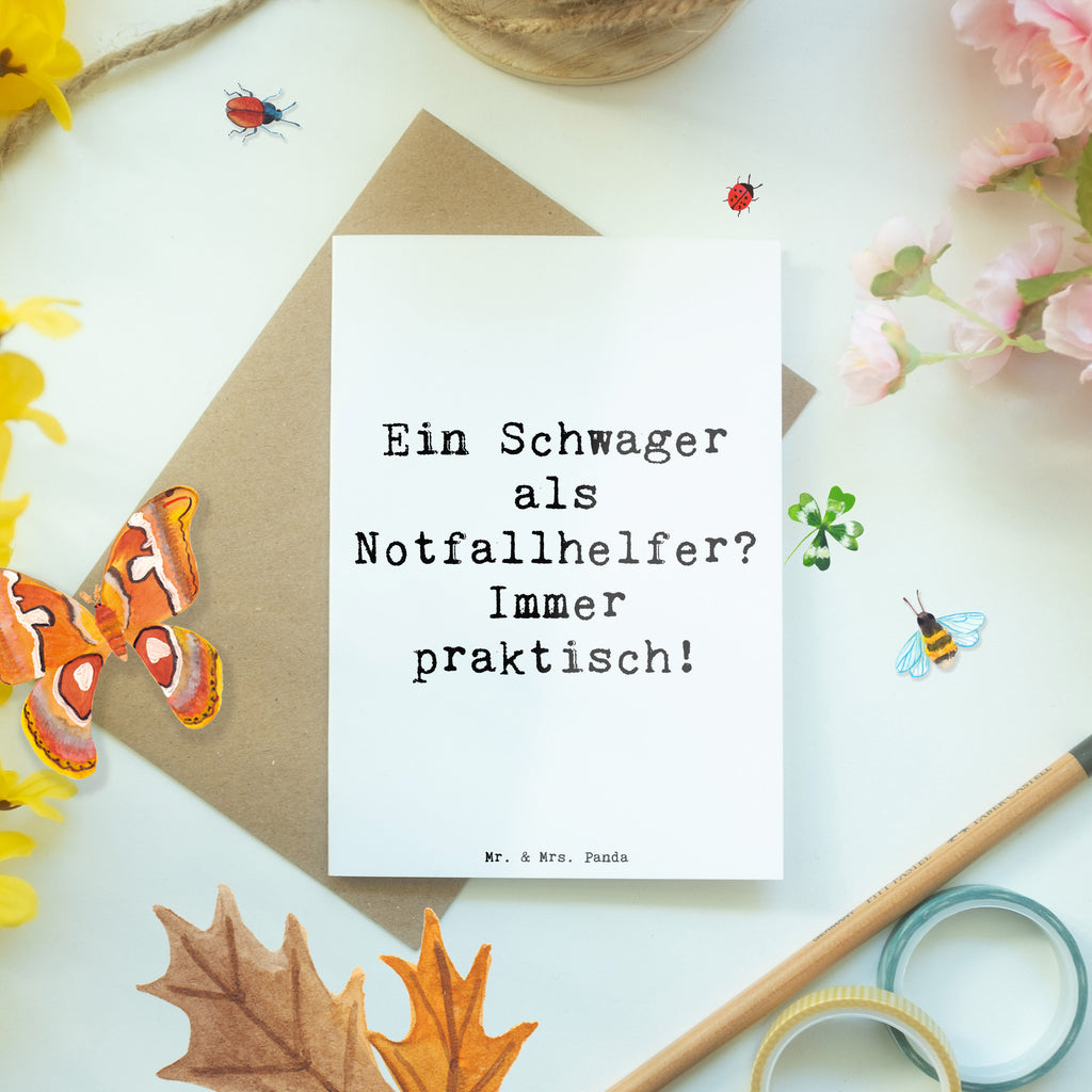 Grußkarte Spruch Schwager Notfallhelfer Grußkarte, Klappkarte, Einladungskarte, Glückwunschkarte, Hochzeitskarte, Geburtstagskarte, Karte, Ansichtskarten, Familie, Vatertag, Muttertag, Bruder, Schwester, Mama, Papa, Oma, Opa