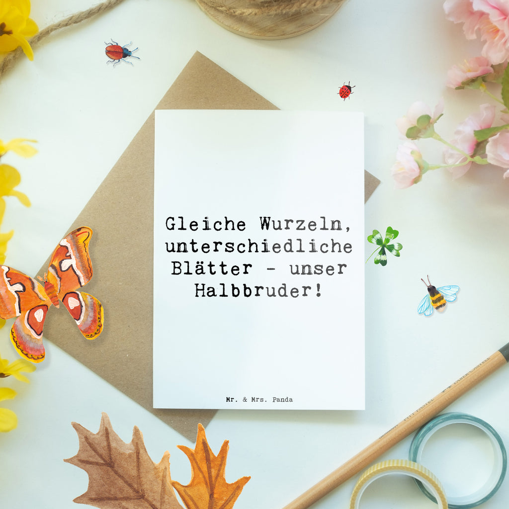 Grußkarte Halbbruder Wurzeln Grußkarte, Klappkarte, Einladungskarte, Glückwunschkarte, Hochzeitskarte, Geburtstagskarte, Karte