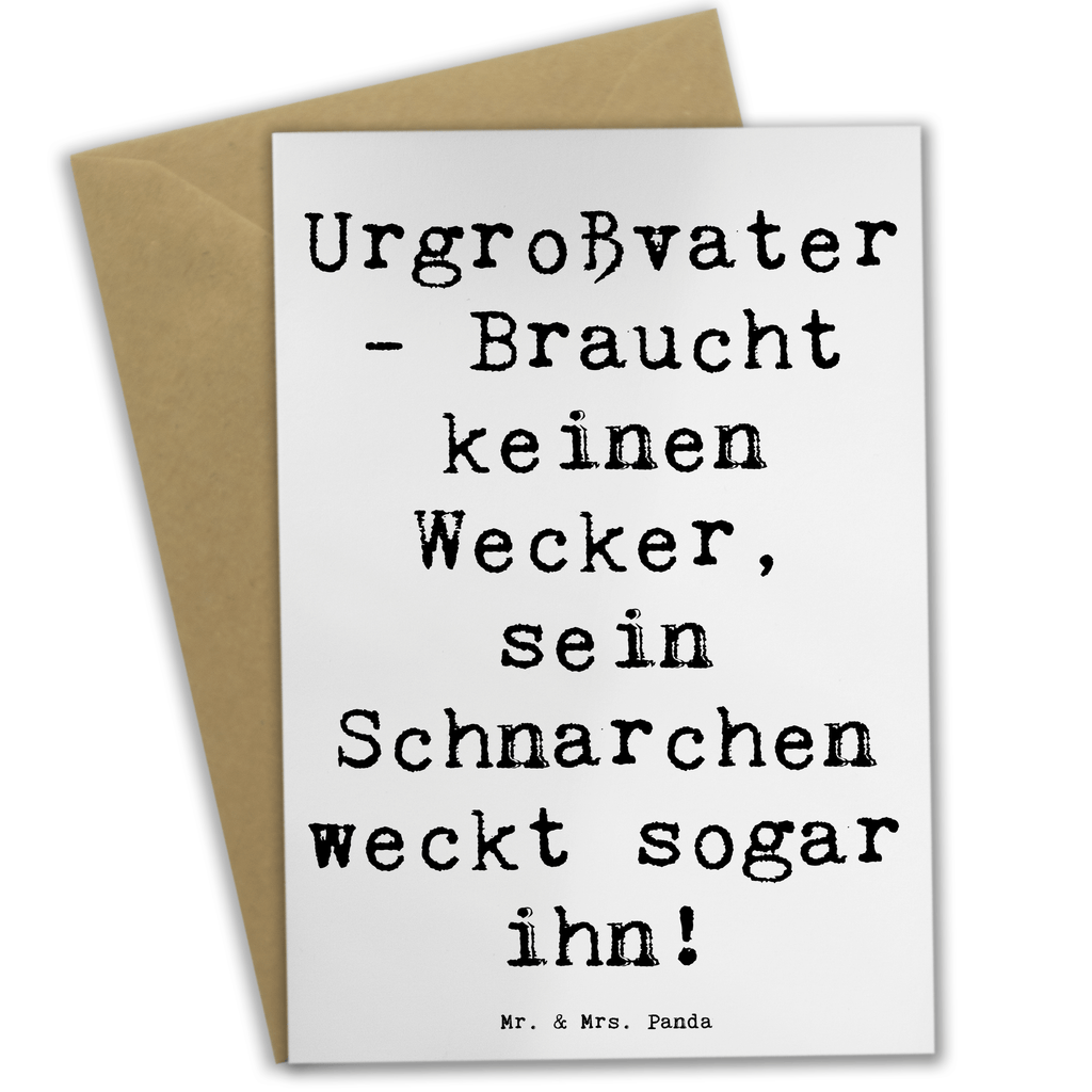 Grußkarte Spruch Urgroßvater Schnarchen Grußkarte, Klappkarte, Einladungskarte, Glückwunschkarte, Hochzeitskarte, Geburtstagskarte, Karte, Ansichtskarten, Familie, Vatertag, Muttertag, Bruder, Schwester, Mama, Papa, Oma, Opa