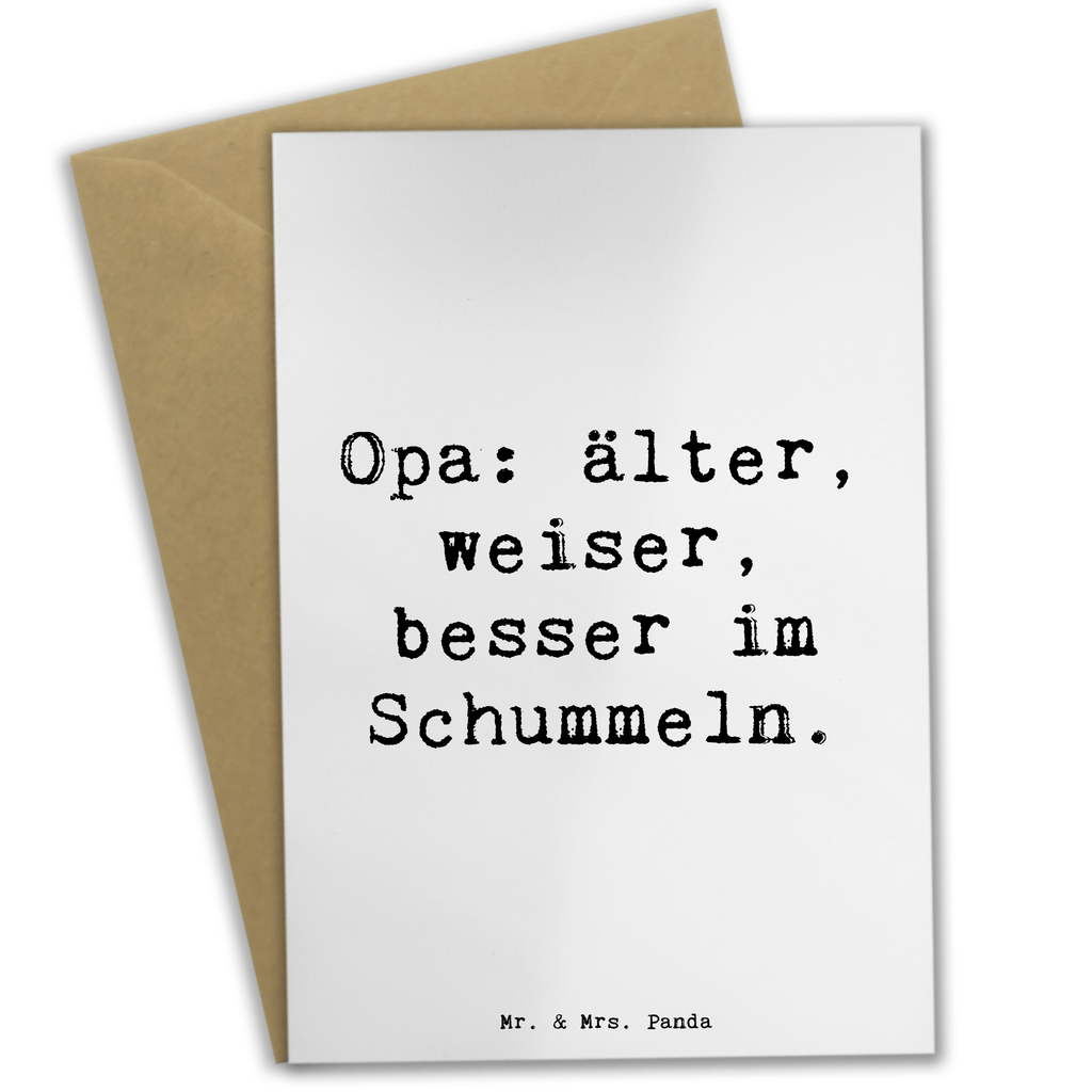 Grußkarte Spruch Opa Weisheit Grußkarte, Klappkarte, Einladungskarte, Glückwunschkarte, Hochzeitskarte, Geburtstagskarte, Karte, Ansichtskarten, Familie, Vatertag, Muttertag, Bruder, Schwester, Mama, Papa, Oma, Opa