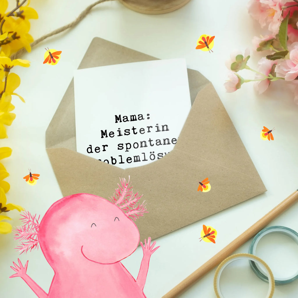 Grußkarte Spruch Mama Meisterin Grußkarte, Klappkarte, Einladungskarte, Glückwunschkarte, Hochzeitskarte, Geburtstagskarte, Karte, Ansichtskarten, Familie, Vatertag, Muttertag, Bruder, Schwester, Mama, Papa, Oma, Opa