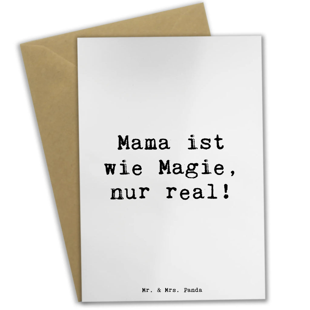 Grußkarte Spruch Magische Mama Grußkarte, Klappkarte, Einladungskarte, Glückwunschkarte, Hochzeitskarte, Geburtstagskarte, Karte, Ansichtskarten, Familie, Vatertag, Muttertag, Bruder, Schwester, Mama, Papa, Oma, Opa