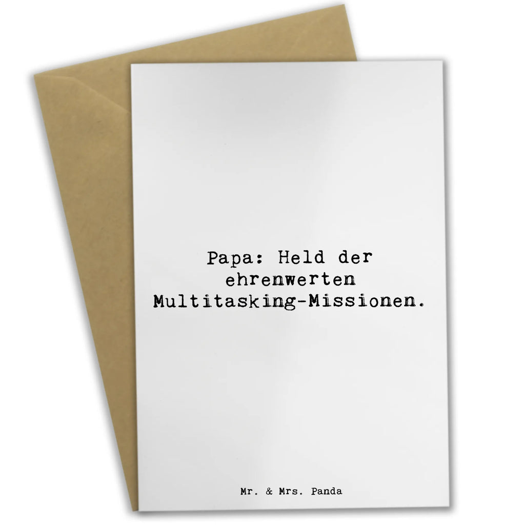 Grußkarte Spruch Papa Held Grußkarte, Klappkarte, Einladungskarte, Glückwunschkarte, Hochzeitskarte, Geburtstagskarte, Karte, Ansichtskarten, Familie, Vatertag, Muttertag, Bruder, Schwester, Mama, Papa, Oma, Opa