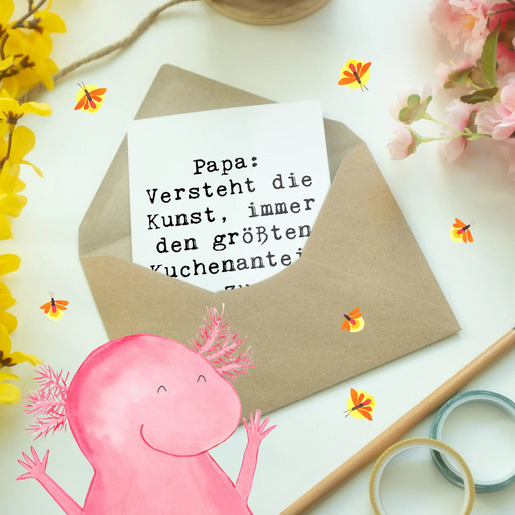 Grußkarte Spruch Papa Kuchenmeister Grußkarte, Klappkarte, Einladungskarte, Glückwunschkarte, Hochzeitskarte, Geburtstagskarte, Karte, Ansichtskarten, Familie, Vatertag, Muttertag, Bruder, Schwester, Mama, Papa, Oma, Opa