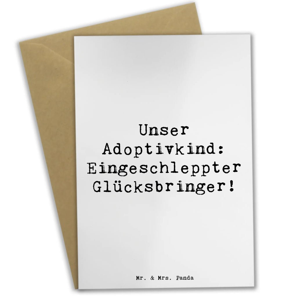 Grußkarte Spruch Adoptivkind Glücksbringer Grußkarte, Klappkarte, Einladungskarte, Glückwunschkarte, Hochzeitskarte, Geburtstagskarte, Karte, Ansichtskarten, Familie, Vatertag, Muttertag, Bruder, Schwester, Mama, Papa, Oma, Opa