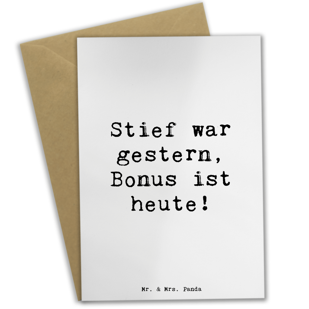 Grußkarte Spruch Bonusvater Freude Grußkarte, Klappkarte, Einladungskarte, Glückwunschkarte, Hochzeitskarte, Geburtstagskarte, Karte, Ansichtskarten, Familie, Vatertag, Muttertag, Bruder, Schwester, Mama, Papa, Oma, Opa