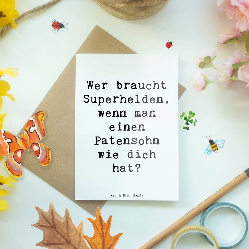 Grußkarte Spruch Patensohn Held Grußkarte, Klappkarte, Einladungskarte, Glückwunschkarte, Hochzeitskarte, Geburtstagskarte, Karte, Ansichtskarten, Familie, Vatertag, Muttertag, Bruder, Schwester, Mama, Papa, Oma, Opa