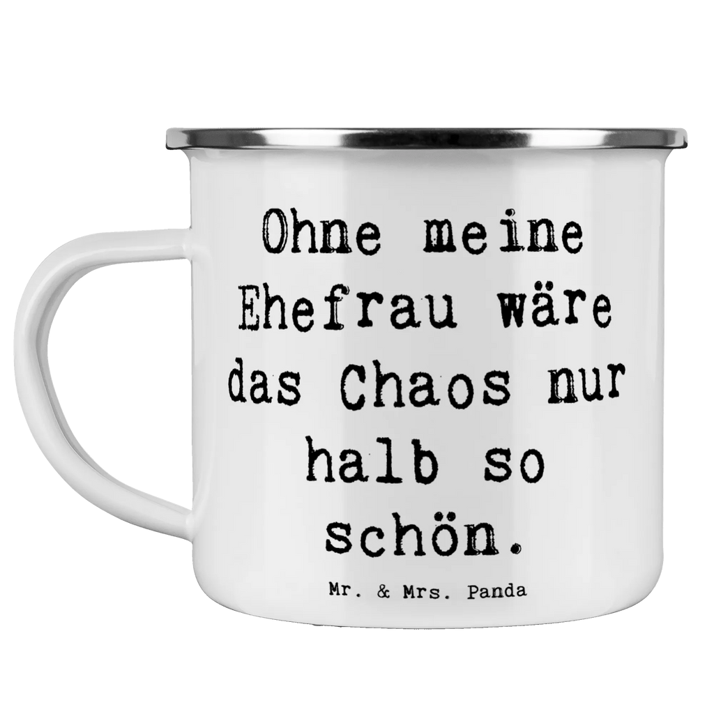 Camping Emaille Tasse Spruch Ohne meine Ehefrau wäre das Chaos nur halb so schön. Campingtasse, Trinkbecher, Metalltasse, Outdoor Tasse, Emaille Trinkbecher, Blechtasse Outdoor, Emaille Campingbecher, Edelstahl Trinkbecher, Metalltasse für Camping, Kaffee Blechtasse, Camping Tasse Metall, Emaille Tasse, Emaille Becher, Tasse Camping, Tasse Emaille, Emaille Tassen, Camping Becher, Metall Tasse, Camping Tassen, Blechtasse, Emaille Tasse Camping, Camping Tasse Emaille, Emailletasse, Camping Tassen Emaille, Campingbecher, Blechtassen, Outdoor Becher, Campingtassen, Emaille Becher Camping, Camping Becher Edelstahl, Familie, Vatertag, Muttertag, Bruder, Schwester, Mama, Papa, Oma, Opa