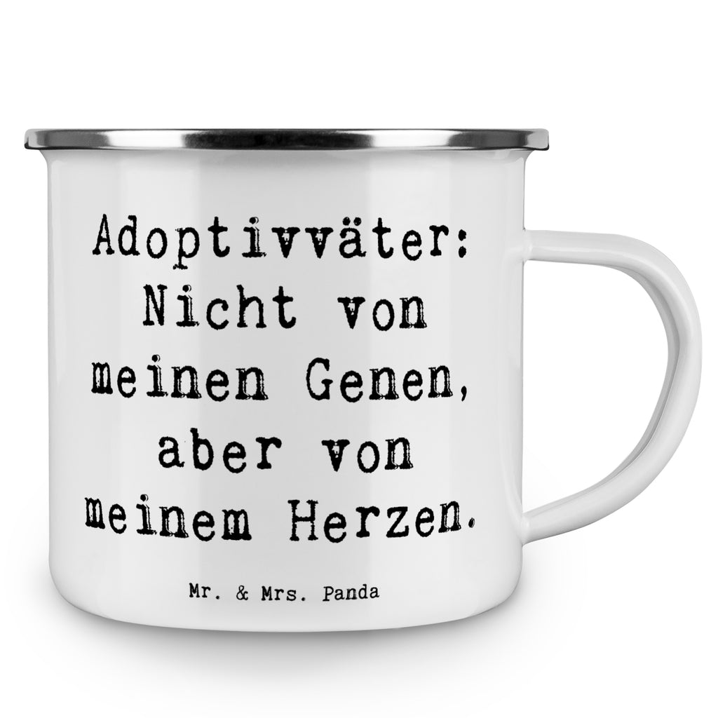 Camping Emaille Tasse Adoptivväter: Nicht von meinen Genen, aber von meinem Herzen. Campingtasse, Trinkbecher, Metalltasse, Outdoor Tasse, Emaille Trinkbecher, Blechtasse Outdoor, Emaille Campingbecher, Edelstahl Trinkbecher, Metalltasse für Camping, Kaffee Blechtasse, Camping Tasse Metall