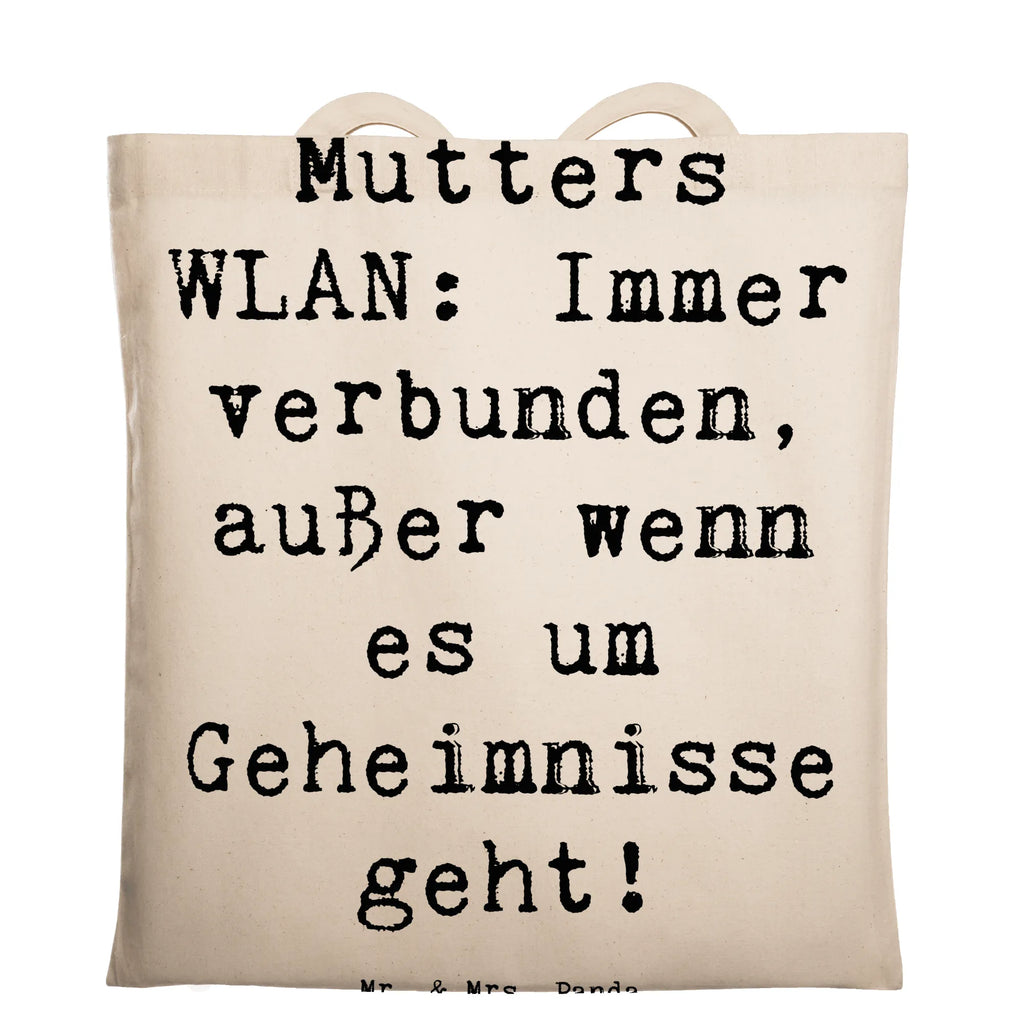 Tragetasche Spruch Mutters WLAN Beuteltasche, Beutel, Einkaufstasche, Jutebeutel, Stoffbeutel, Tasche, Shopper, Umhängetasche, Strandtasche, Schultertasche, Stofftasche, Tragetasche, Badetasche, Jutetasche, Einkaufstüte, Laptoptasche, Familie, Vatertag, Muttertag, Bruder, Schwester, Mama, Papa, Oma, Opa