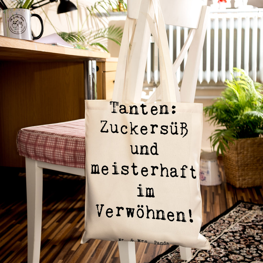 Tragetasche Spruch Tante Zuckersüß Beuteltasche, Beutel, Einkaufstasche, Jutebeutel, Stoffbeutel, Tasche, Shopper, Umhängetasche, Strandtasche, Schultertasche, Stofftasche, Tragetasche, Badetasche, Jutetasche, Einkaufstüte, Laptoptasche, Familie, Vatertag, Muttertag, Bruder, Schwester, Mama, Papa, Oma, Opa