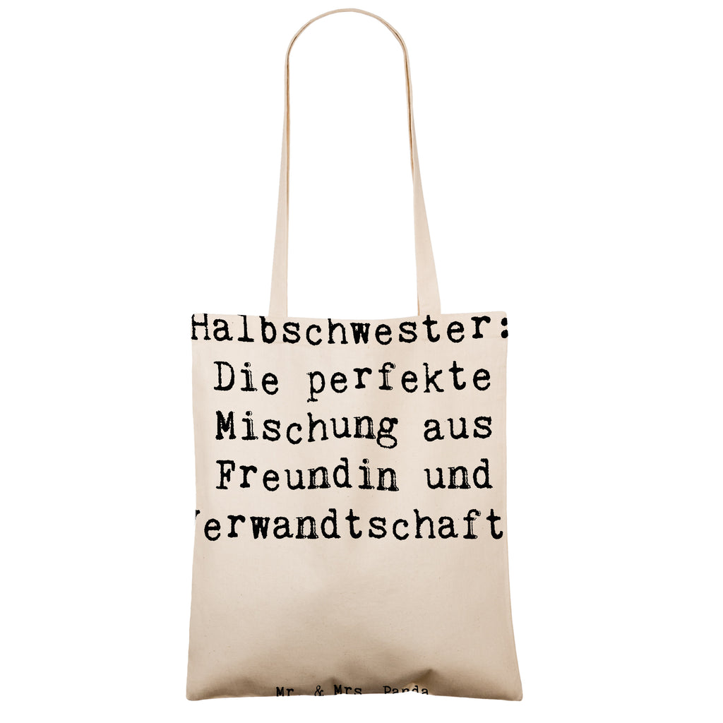 Tragetasche Spruch Halbschwester Glück Beuteltasche, Beutel, Einkaufstasche, Jutebeutel, Stoffbeutel, Tasche, Shopper, Umhängetasche, Strandtasche, Schultertasche, Stofftasche, Tragetasche, Badetasche, Jutetasche, Einkaufstüte, Laptoptasche, Familie, Vatertag, Muttertag, Bruder, Schwester, Mama, Papa, Oma, Opa