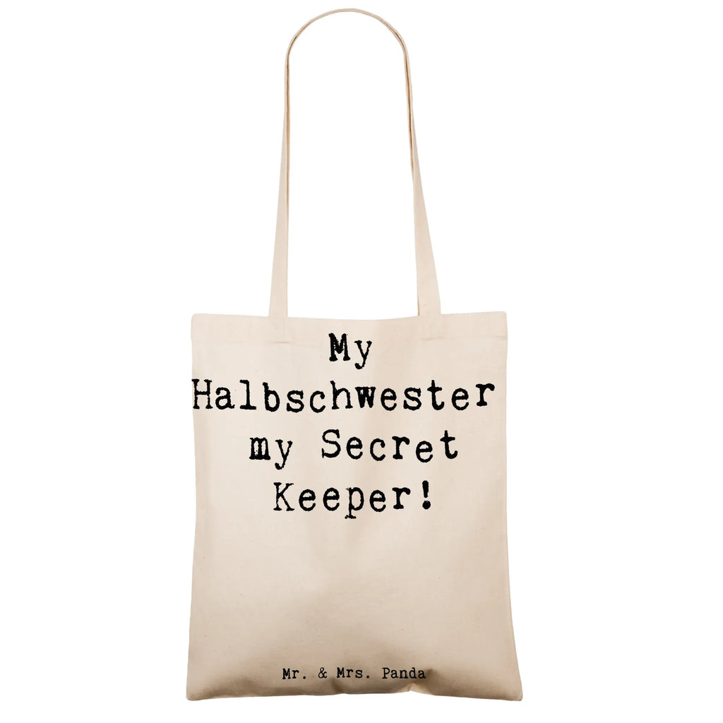 Tragetasche Spruch Halbschwester Geheimnishüter Beuteltasche, Beutel, Einkaufstasche, Jutebeutel, Stoffbeutel, Tasche, Shopper, Umhängetasche, Strandtasche, Schultertasche, Stofftasche, Tragetasche, Badetasche, Jutetasche, Einkaufstüte, Laptoptasche, Familie, Vatertag, Muttertag, Bruder, Schwester, Mama, Papa, Oma, Opa