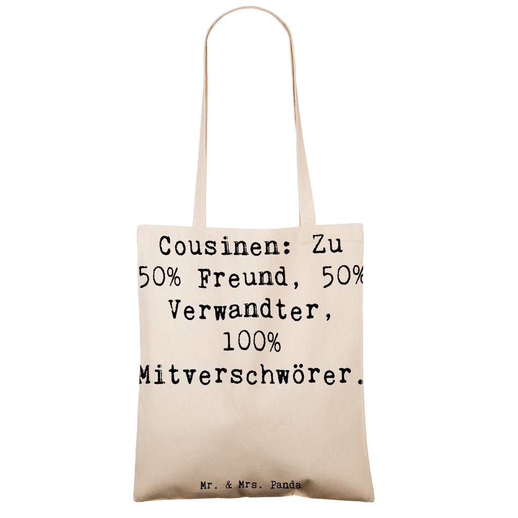 Tragetasche Spruch Cousin Mitverschwörer Beuteltasche, Beutel, Einkaufstasche, Jutebeutel, Stoffbeutel, Tasche, Shopper, Umhängetasche, Strandtasche, Schultertasche, Stofftasche, Tragetasche, Badetasche, Jutetasche, Einkaufstüte, Laptoptasche, Familie, Vatertag, Muttertag, Bruder, Schwester, Mama, Papa, Oma, Opa