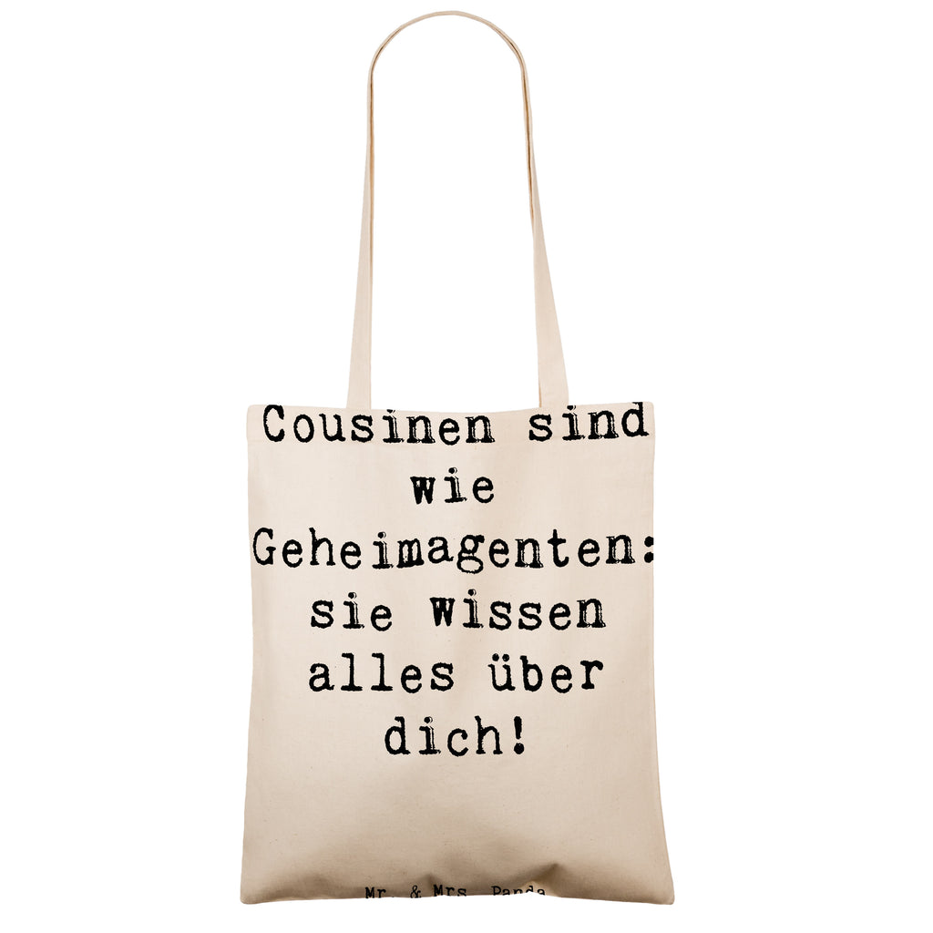 Tragetasche Spruch Cousinen Geheimagenten Beuteltasche, Beutel, Einkaufstasche, Jutebeutel, Stoffbeutel, Tasche, Shopper, Umhängetasche, Strandtasche, Schultertasche, Stofftasche, Tragetasche, Badetasche, Jutetasche, Einkaufstüte, Laptoptasche, Familie, Vatertag, Muttertag, Bruder, Schwester, Mama, Papa, Oma, Opa