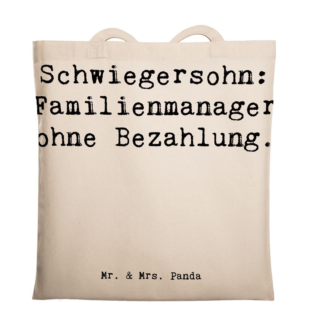 Tragetasche Spruch Schwiegersohn Manager Beuteltasche, Beutel, Einkaufstasche, Jutebeutel, Stoffbeutel, Tasche, Shopper, Umhängetasche, Strandtasche, Schultertasche, Stofftasche, Tragetasche, Badetasche, Jutetasche, Einkaufstüte, Laptoptasche, Familie, Vatertag, Muttertag, Bruder, Schwester, Mama, Papa, Oma, Opa