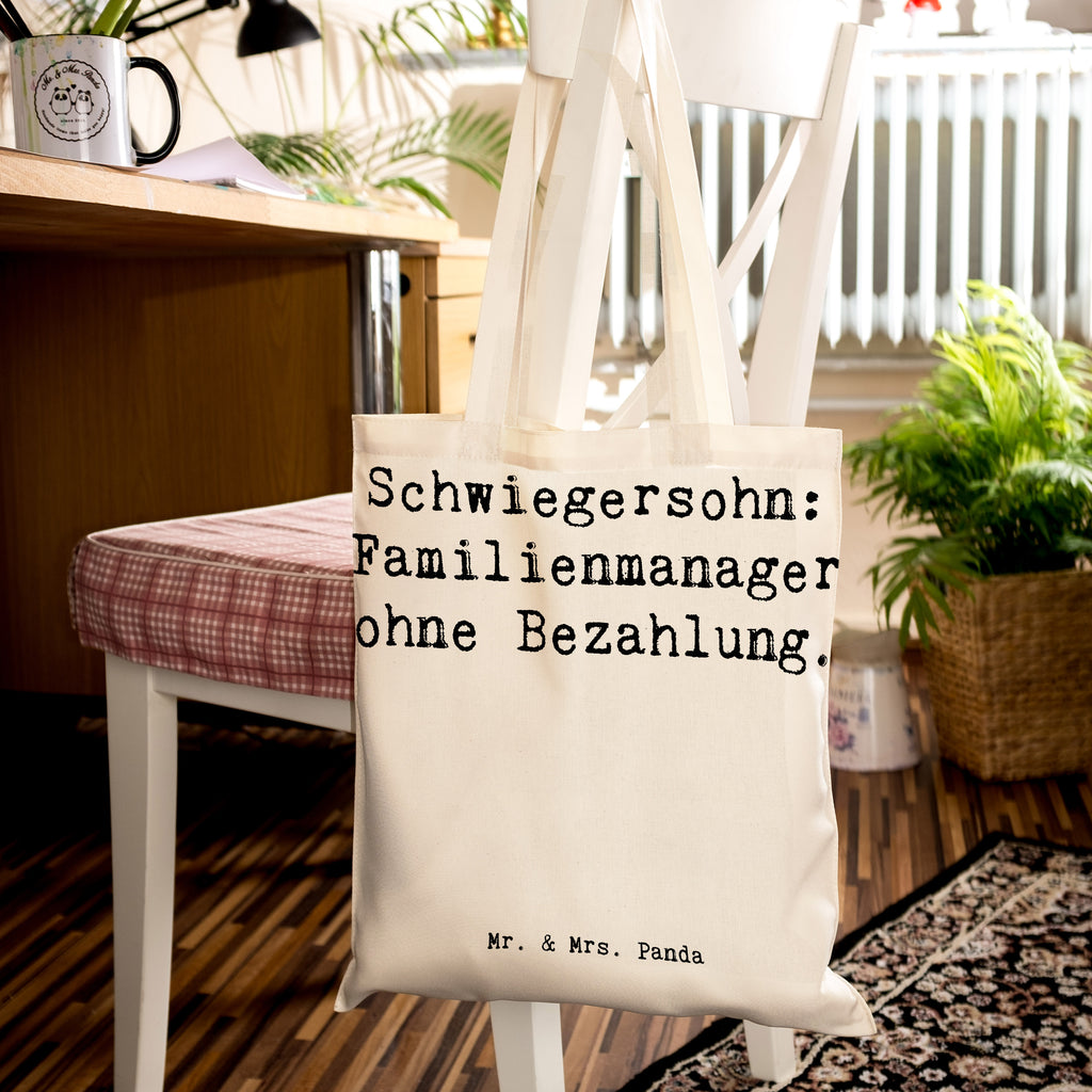 Tragetasche Spruch Schwiegersohn Manager Beuteltasche, Beutel, Einkaufstasche, Jutebeutel, Stoffbeutel, Tasche, Shopper, Umhängetasche, Strandtasche, Schultertasche, Stofftasche, Tragetasche, Badetasche, Jutetasche, Einkaufstüte, Laptoptasche, Familie, Vatertag, Muttertag, Bruder, Schwester, Mama, Papa, Oma, Opa