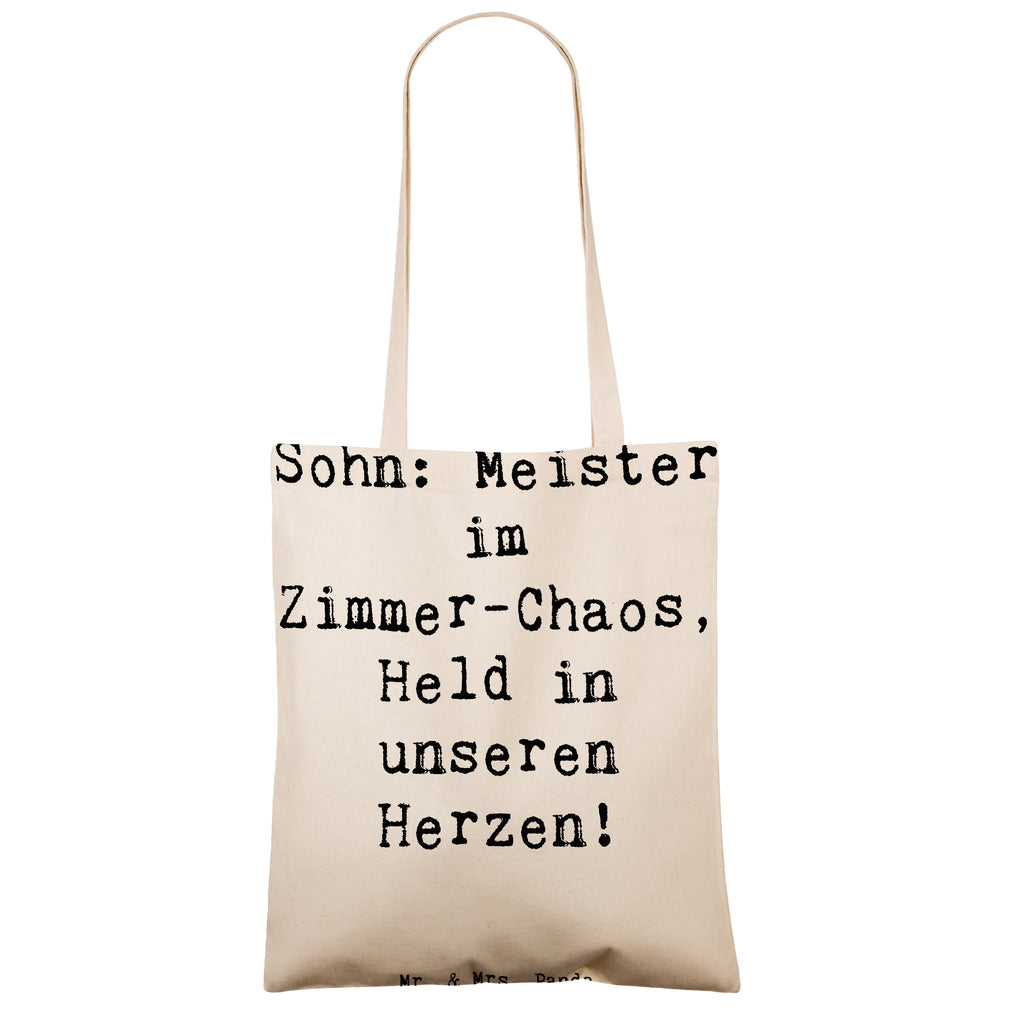 Tragetasche Spruch Sohn Chaosheld Beuteltasche, Beutel, Einkaufstasche, Jutebeutel, Stoffbeutel, Tasche, Shopper, Umhängetasche, Strandtasche, Schultertasche, Stofftasche, Tragetasche, Badetasche, Jutetasche, Einkaufstüte, Laptoptasche, Familie, Vatertag, Muttertag, Bruder, Schwester, Mama, Papa, Oma, Opa