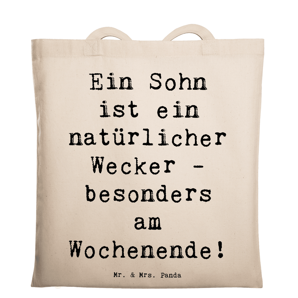 Tragetasche Sohn Wecker Beuteltasche, Beutel, Einkaufstasche, Jutebeutel, Stoffbeutel