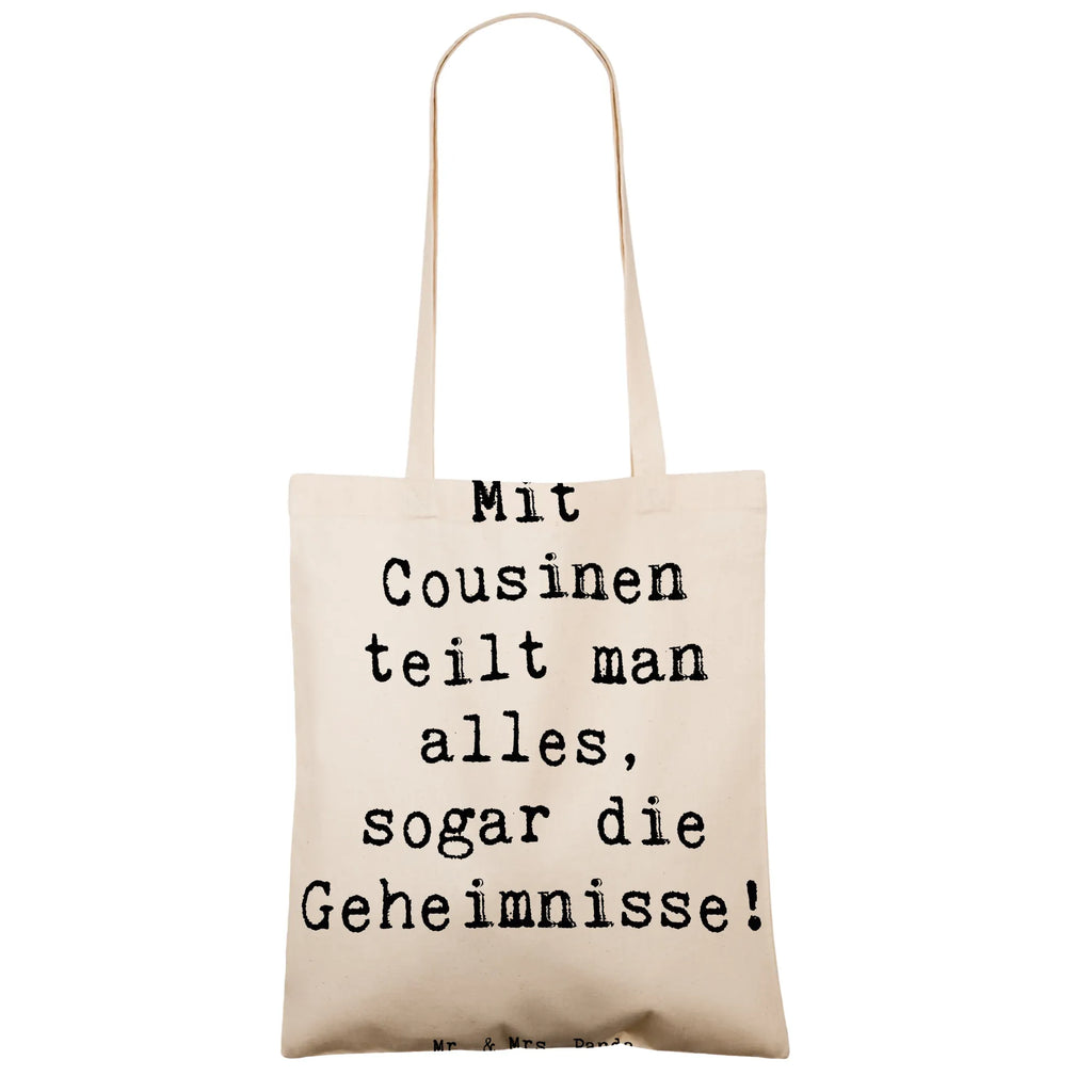 Tragetasche Spruch Cousine Geheimnisse Beuteltasche, Beutel, Einkaufstasche, Jutebeutel, Stoffbeutel, Tasche, Shopper, Umhängetasche, Strandtasche, Schultertasche, Stofftasche, Tragetasche, Badetasche, Jutetasche, Einkaufstüte, Laptoptasche, Familie, Vatertag, Muttertag, Bruder, Schwester, Mama, Papa, Oma, Opa