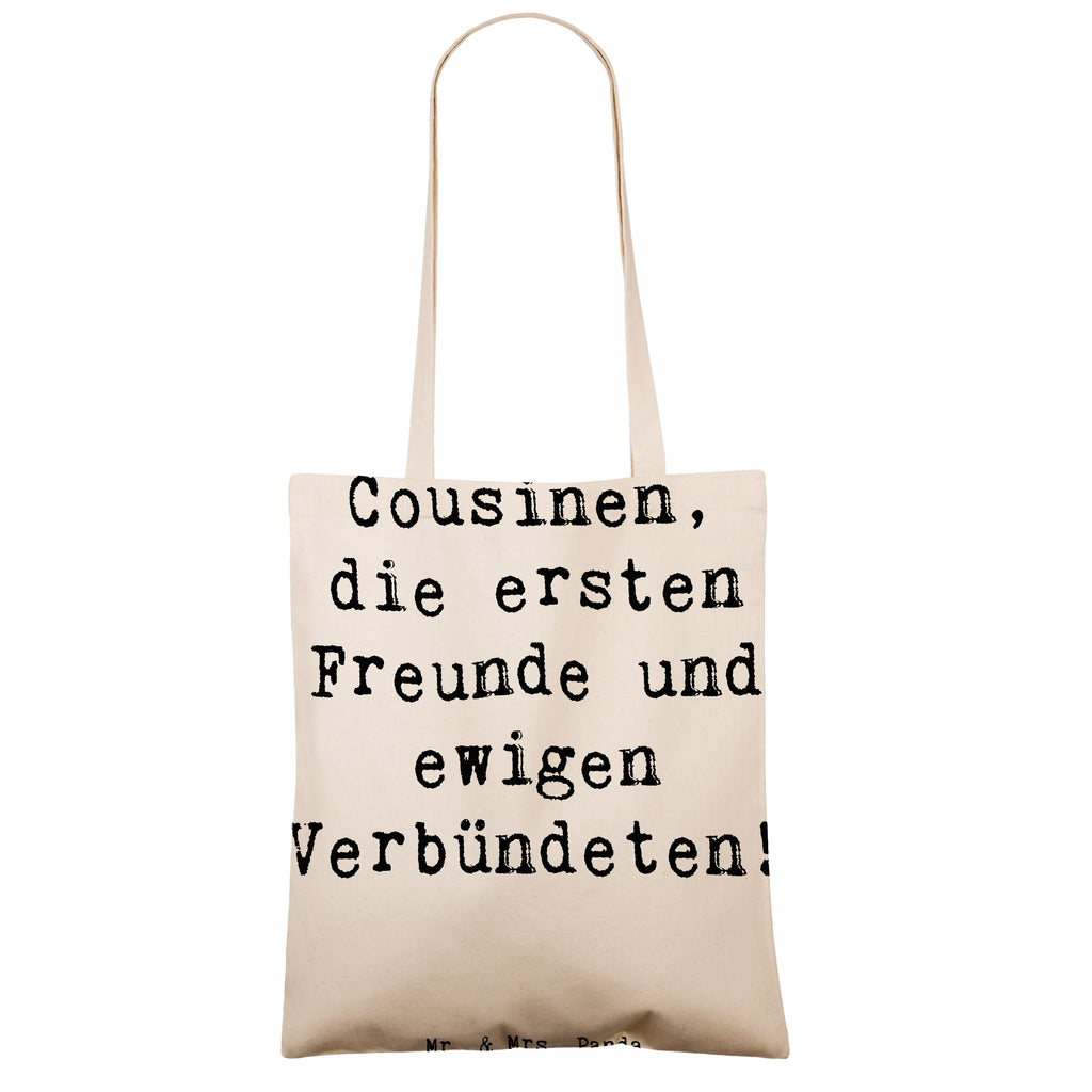 Tragetasche Spruch Cousine Freunde Beuteltasche, Beutel, Einkaufstasche, Jutebeutel, Stoffbeutel, Tasche, Shopper, Umhängetasche, Strandtasche, Schultertasche, Stofftasche, Tragetasche, Badetasche, Jutetasche, Einkaufstüte, Laptoptasche, Familie, Vatertag, Muttertag, Bruder, Schwester, Mama, Papa, Oma, Opa