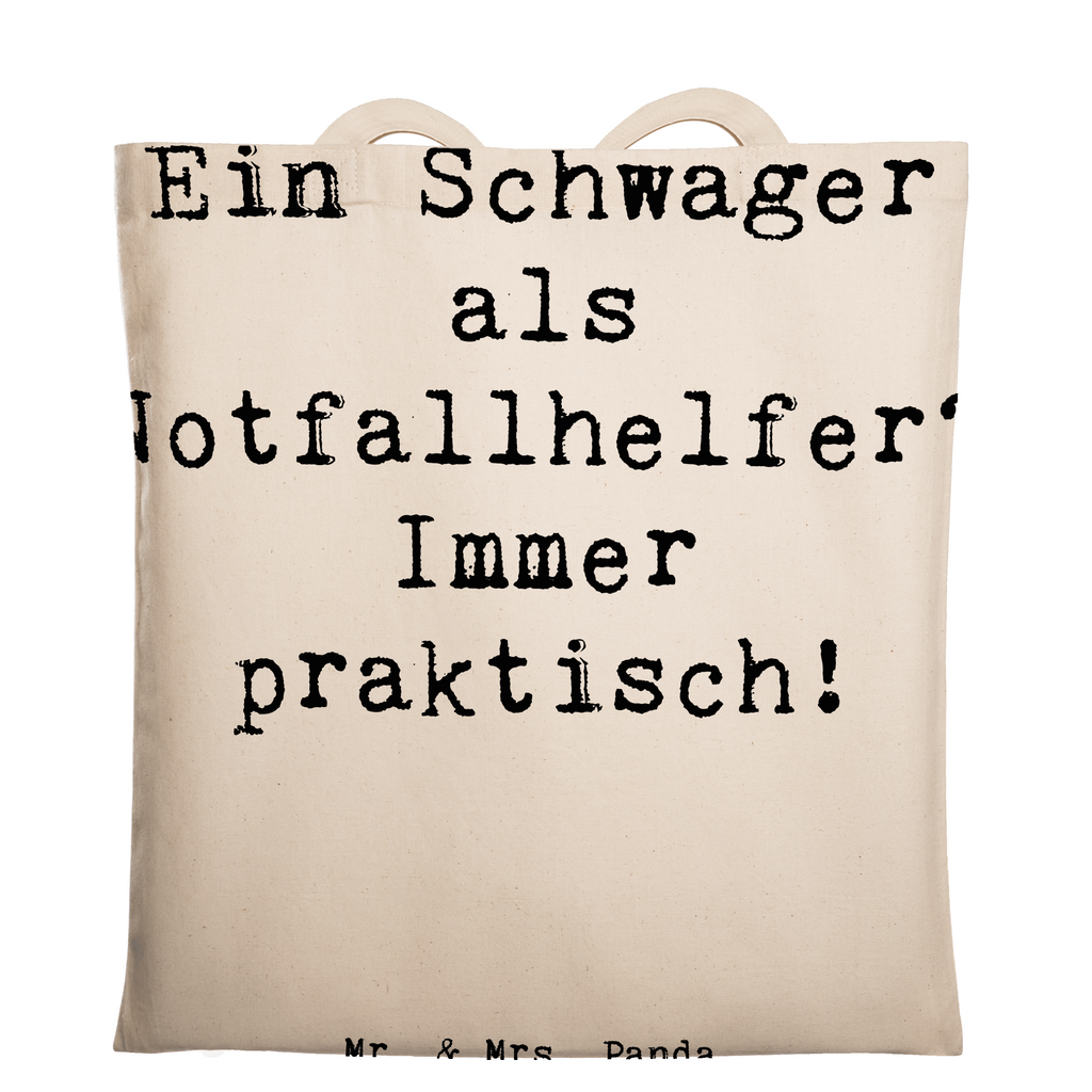 Tragetasche Spruch Schwager Notfallhelfer Beuteltasche, Beutel, Einkaufstasche, Jutebeutel, Stoffbeutel, Tasche, Shopper, Umhängetasche, Strandtasche, Schultertasche, Stofftasche, Tragetasche, Badetasche, Jutetasche, Einkaufstüte, Laptoptasche, Familie, Vatertag, Muttertag, Bruder, Schwester, Mama, Papa, Oma, Opa