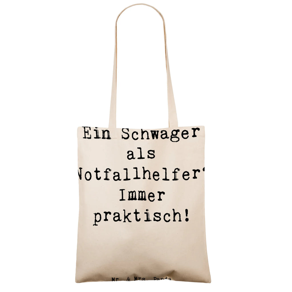 Tragetasche Spruch Schwager Notfallhelfer Beuteltasche, Beutel, Einkaufstasche, Jutebeutel, Stoffbeutel, Tasche, Shopper, Umhängetasche, Strandtasche, Schultertasche, Stofftasche, Tragetasche, Badetasche, Jutetasche, Einkaufstüte, Laptoptasche, Familie, Vatertag, Muttertag, Bruder, Schwester, Mama, Papa, Oma, Opa