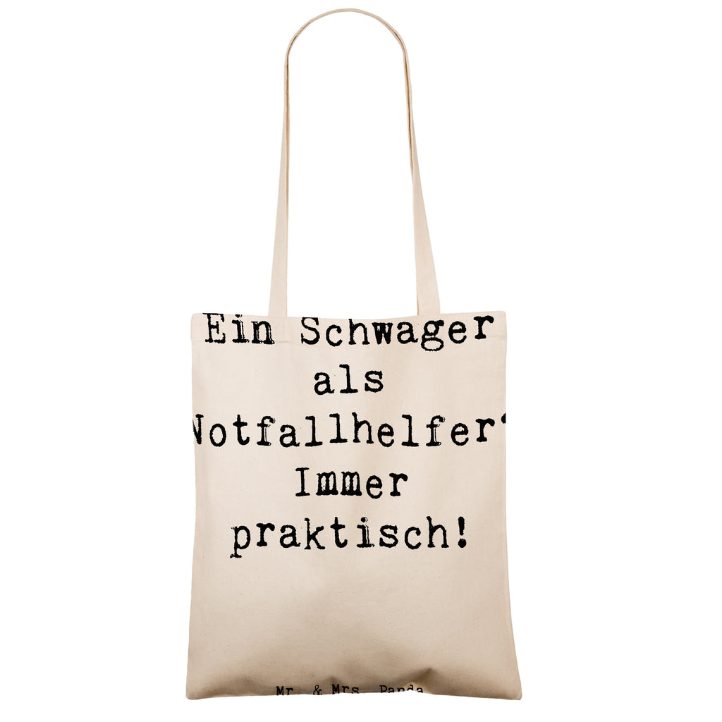 Tragetasche Spruch Schwager Notfallhelfer Beuteltasche, Beutel, Einkaufstasche, Jutebeutel, Stoffbeutel, Tasche, Shopper, Umhängetasche, Strandtasche, Schultertasche, Stofftasche, Tragetasche, Badetasche, Jutetasche, Einkaufstüte, Laptoptasche, Familie, Vatertag, Muttertag, Bruder, Schwester, Mama, Papa, Oma, Opa