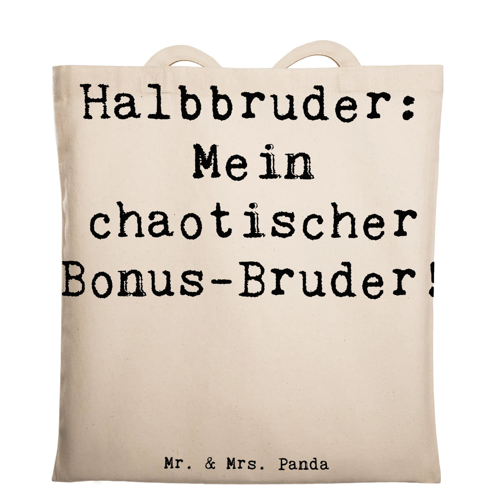 Tragetasche Spruch Halbbruder Chaos Beuteltasche, Beutel, Einkaufstasche, Jutebeutel, Stoffbeutel, Tasche, Shopper, Umhängetasche, Strandtasche, Schultertasche, Stofftasche, Tragetasche, Badetasche, Jutetasche, Einkaufstüte, Laptoptasche, Familie, Vatertag, Muttertag, Bruder, Schwester, Mama, Papa, Oma, Opa