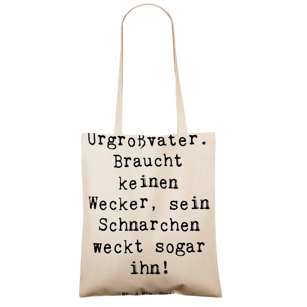 Tragetasche Spruch Urgroßvater Schnarchen Beuteltasche, Beutel, Einkaufstasche, Jutebeutel, Stoffbeutel, Tasche, Shopper, Umhängetasche, Strandtasche, Schultertasche, Stofftasche, Tragetasche, Badetasche, Jutetasche, Einkaufstüte, Laptoptasche, Familie, Vatertag, Muttertag, Bruder, Schwester, Mama, Papa, Oma, Opa