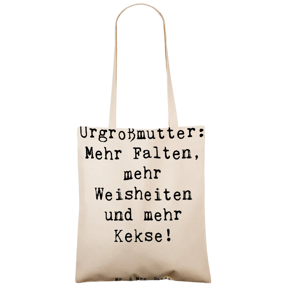 Tragetasche Spruch Urgroßmutter Weisheiten Beuteltasche, Beutel, Einkaufstasche, Jutebeutel, Stoffbeutel, Tasche, Shopper, Umhängetasche, Strandtasche, Schultertasche, Stofftasche, Tragetasche, Badetasche, Jutetasche, Einkaufstüte, Laptoptasche, Familie, Vatertag, Muttertag, Bruder, Schwester, Mama, Papa, Oma, Opa