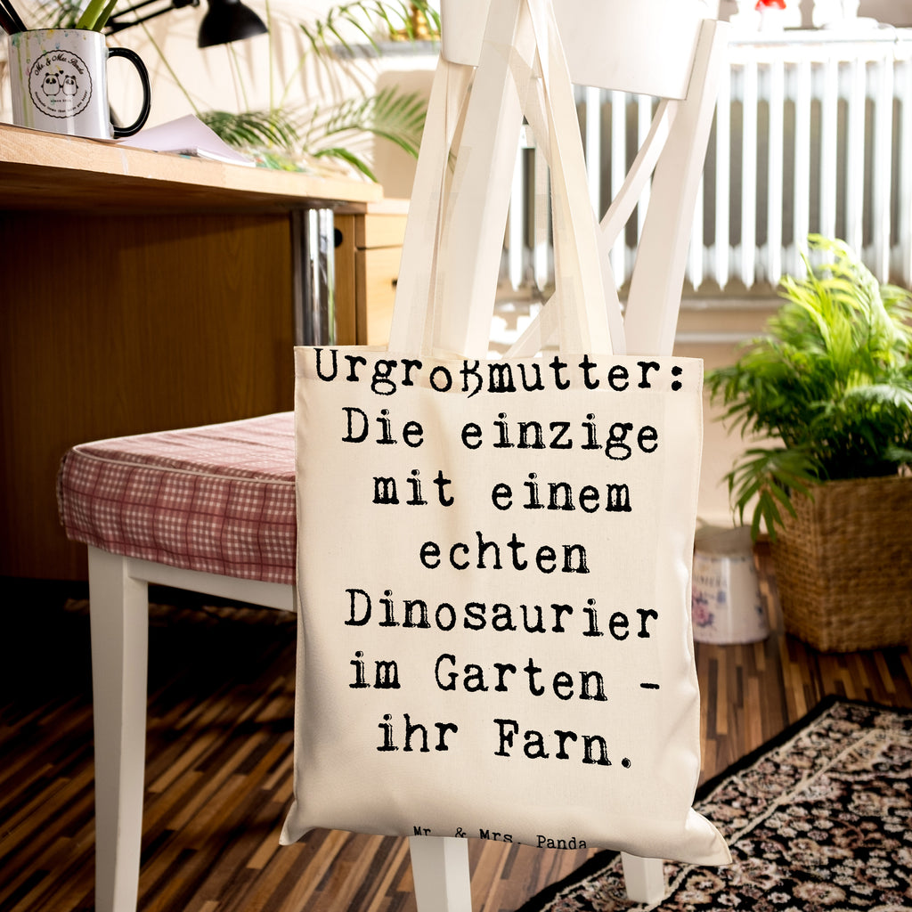 Tragetasche Spruch Urgroßmutter Farn Beuteltasche, Beutel, Einkaufstasche, Jutebeutel, Stoffbeutel, Tasche, Shopper, Umhängetasche, Strandtasche, Schultertasche, Stofftasche, Tragetasche, Badetasche, Jutetasche, Einkaufstüte, Laptoptasche, Familie, Vatertag, Muttertag, Bruder, Schwester, Mama, Papa, Oma, Opa