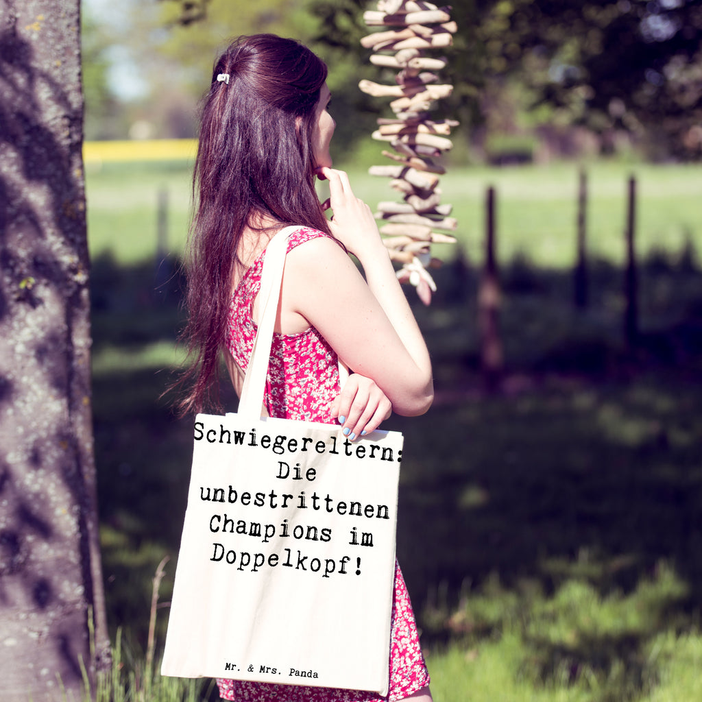 Tragetasche Spruch Schwiegereltern Champions Beuteltasche, Beutel, Einkaufstasche, Jutebeutel, Stoffbeutel, Tasche, Shopper, Umhängetasche, Strandtasche, Schultertasche, Stofftasche, Tragetasche, Badetasche, Jutetasche, Einkaufstüte, Laptoptasche, Familie, Vatertag, Muttertag, Bruder, Schwester, Mama, Papa, Oma, Opa