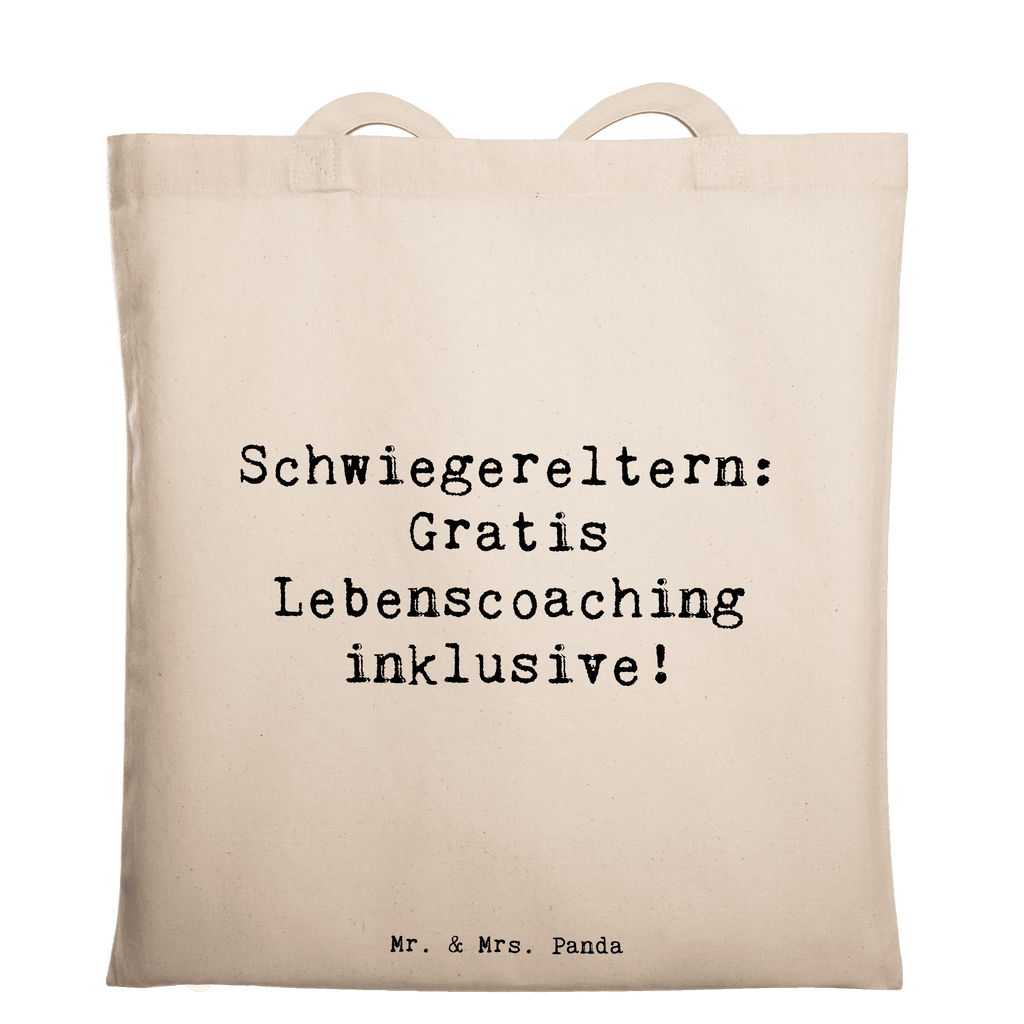 Tragetasche Schwiegereltern Coaching Beuteltasche, Beutel, Einkaufstasche, Jutebeutel, Stoffbeutel