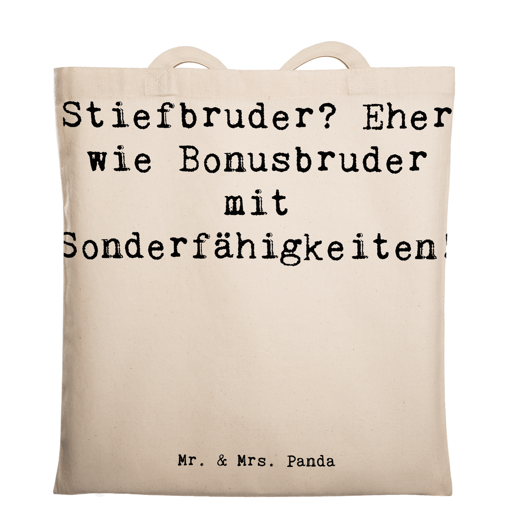 Tragetasche Spruch Stiefbruder Beuteltasche, Beutel, Einkaufstasche, Jutebeutel, Stoffbeutel, Tasche, Shopper, Umhängetasche, Strandtasche, Schultertasche, Stofftasche, Tragetasche, Badetasche, Jutetasche, Einkaufstüte, Laptoptasche, Familie, Vatertag, Muttertag, Bruder, Schwester, Mama, Papa, Oma, Opa