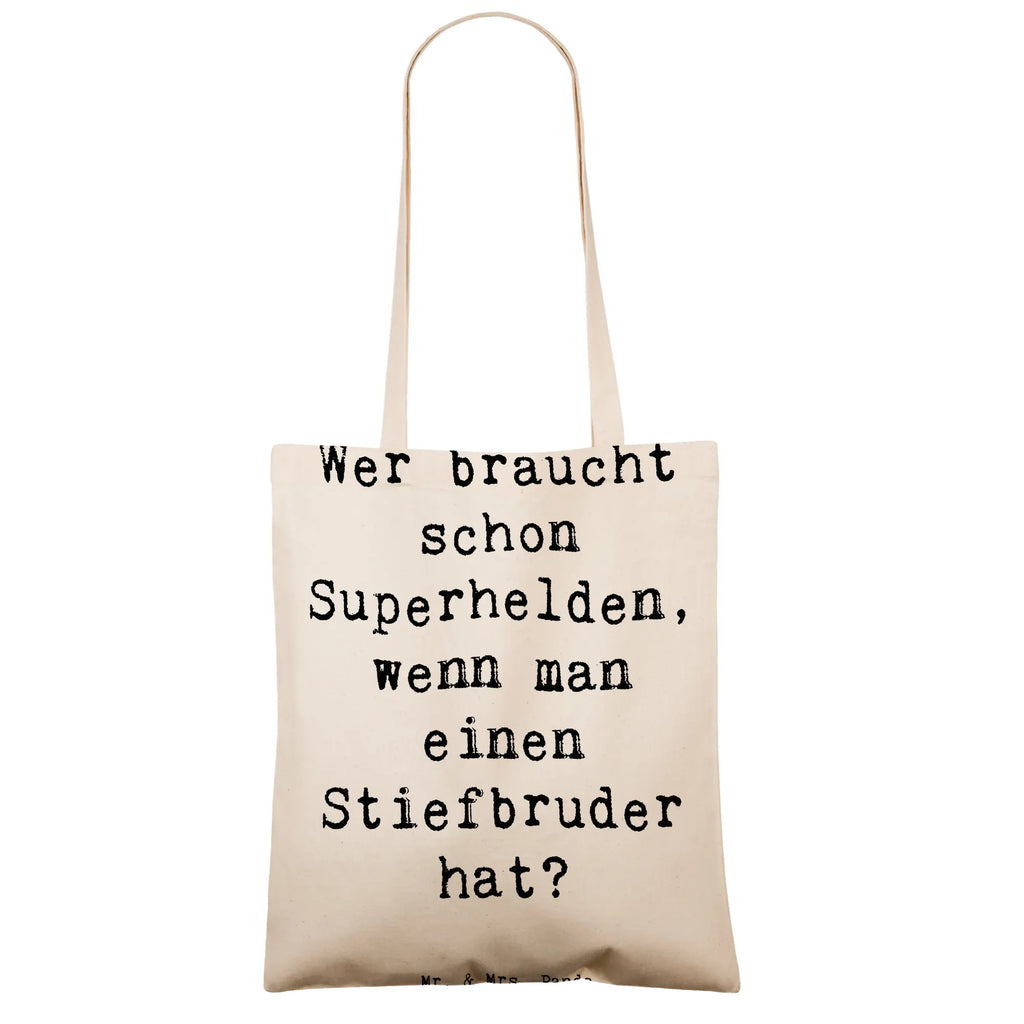 Tragetasche Spruch Stiefbruder Held Beuteltasche, Beutel, Einkaufstasche, Jutebeutel, Stoffbeutel, Tasche, Shopper, Umhängetasche, Strandtasche, Schultertasche, Stofftasche, Tragetasche, Badetasche, Jutetasche, Einkaufstüte, Laptoptasche, Familie, Vatertag, Muttertag, Bruder, Schwester, Mama, Papa, Oma, Opa