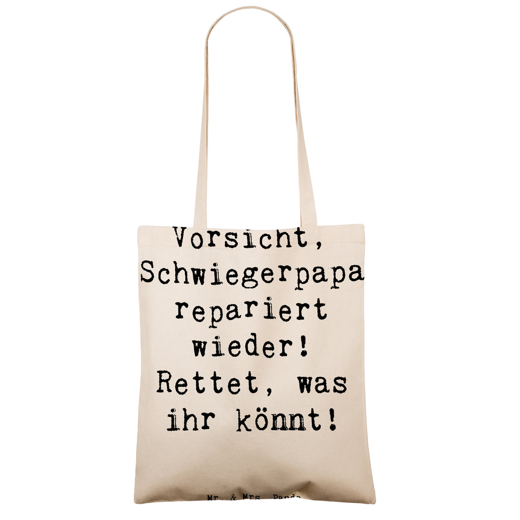 Tragetasche Spruch Schwiegerpapa Repariert Beuteltasche, Beutel, Einkaufstasche, Jutebeutel, Stoffbeutel, Tasche, Shopper, Umhängetasche, Strandtasche, Schultertasche, Stofftasche, Tragetasche, Badetasche, Jutetasche, Einkaufstüte, Laptoptasche, Familie, Vatertag, Muttertag, Bruder, Schwester, Mama, Papa, Oma, Opa