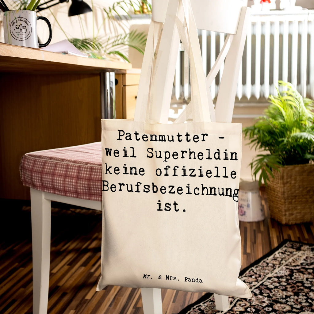 Tragetasche Spruch Patenmutter Superheldin Beuteltasche, Beutel, Einkaufstasche, Jutebeutel, Stoffbeutel, Tasche, Shopper, Umhängetasche, Strandtasche, Schultertasche, Stofftasche, Tragetasche, Badetasche, Jutetasche, Einkaufstüte, Laptoptasche, Familie, Vatertag, Muttertag, Bruder, Schwester, Mama, Papa, Oma, Opa