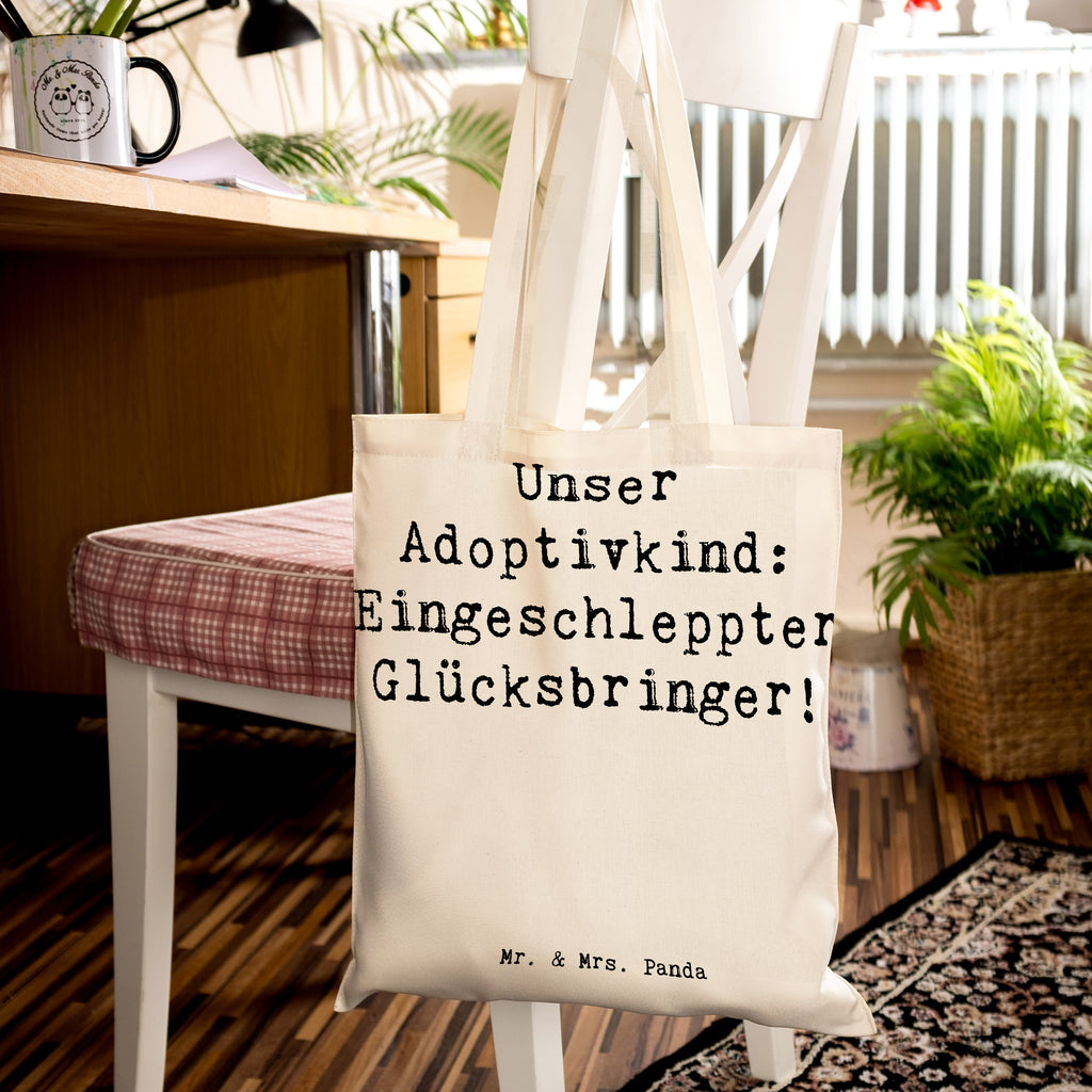 Tragetasche Spruch Adoptivkind Glücksbringer Beuteltasche, Beutel, Einkaufstasche, Jutebeutel, Stoffbeutel, Tasche, Shopper, Umhängetasche, Strandtasche, Schultertasche, Stofftasche, Tragetasche, Badetasche, Jutetasche, Einkaufstüte, Laptoptasche, Familie, Vatertag, Muttertag, Bruder, Schwester, Mama, Papa, Oma, Opa