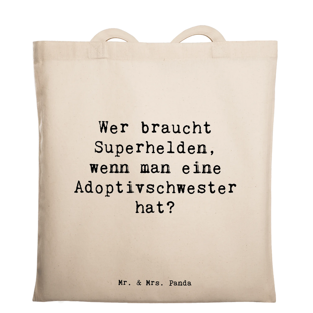 Tragetasche Spruch Adoptivschwester Heldin Beuteltasche, Beutel, Einkaufstasche, Jutebeutel, Stoffbeutel, Tasche, Shopper, Umhängetasche, Strandtasche, Schultertasche, Stofftasche, Tragetasche, Badetasche, Jutetasche, Einkaufstüte, Laptoptasche, Familie, Vatertag, Muttertag, Bruder, Schwester, Mama, Papa, Oma, Opa