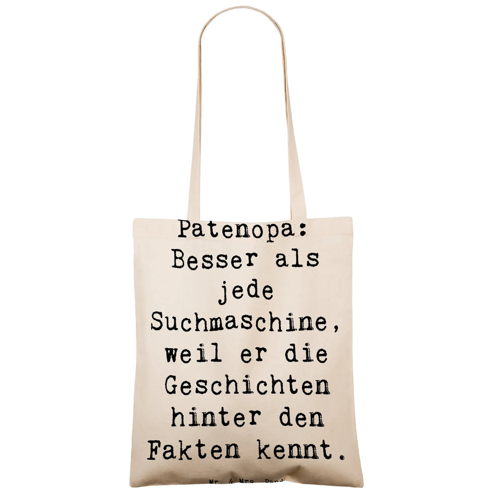 Tragetasche Spruch Patenopa Geschichten Beuteltasche, Beutel, Einkaufstasche, Jutebeutel, Stoffbeutel, Tasche, Shopper, Umhängetasche, Strandtasche, Schultertasche, Stofftasche, Tragetasche, Badetasche, Jutetasche, Einkaufstüte, Laptoptasche, Familie, Vatertag, Muttertag, Bruder, Schwester, Mama, Papa, Oma, Opa