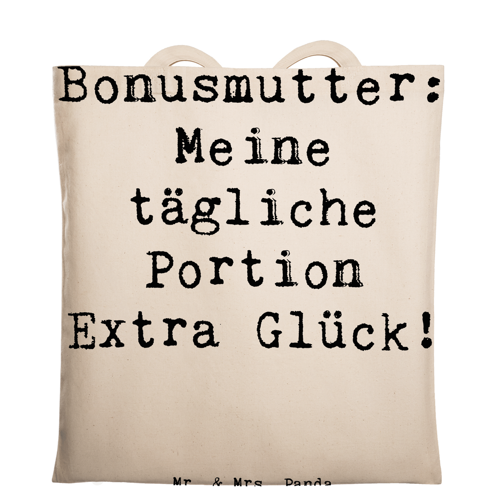 Tragetasche Spruch Bonusmutter Glück Beuteltasche, Beutel, Einkaufstasche, Jutebeutel, Stoffbeutel, Tasche, Shopper, Umhängetasche, Strandtasche, Schultertasche, Stofftasche, Tragetasche, Badetasche, Jutetasche, Einkaufstüte, Laptoptasche, Familie, Vatertag, Muttertag, Bruder, Schwester, Mama, Papa, Oma, Opa