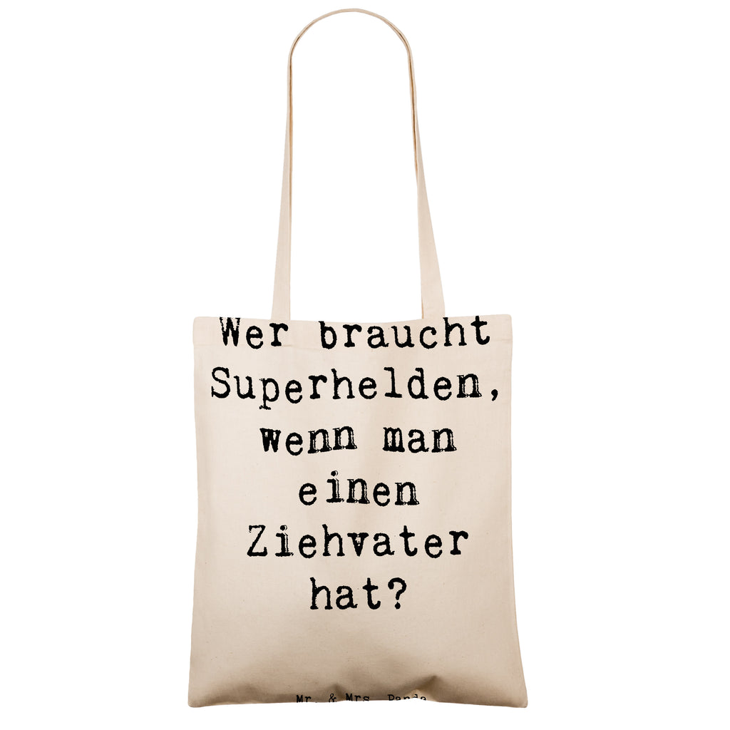 Tragetasche Spruch Ziehvater Held Beuteltasche, Beutel, Einkaufstasche, Jutebeutel, Stoffbeutel, Tasche, Shopper, Umhängetasche, Strandtasche, Schultertasche, Stofftasche, Tragetasche, Badetasche, Jutetasche, Einkaufstüte, Laptoptasche, Familie, Vatertag, Muttertag, Bruder, Schwester, Mama, Papa, Oma, Opa