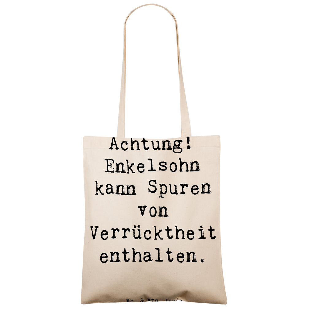 Tragetasche Spruch Enkelsohn Verrücktheit Beuteltasche, Beutel, Einkaufstasche, Jutebeutel, Stoffbeutel, Tasche, Shopper, Umhängetasche, Strandtasche, Schultertasche, Stofftasche, Tragetasche, Badetasche, Jutetasche, Einkaufstüte, Laptoptasche, Familie, Vatertag, Muttertag, Bruder, Schwester, Mama, Papa, Oma, Opa